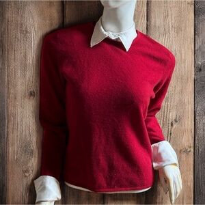 Ralph Lauren cashmere wool blend crew neck  long sleeve sweater M/L